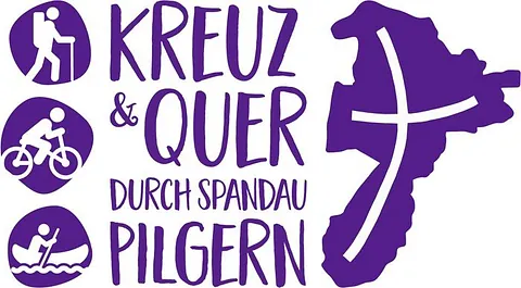 Logo: Kreuz & quer durch Spandau pilgern