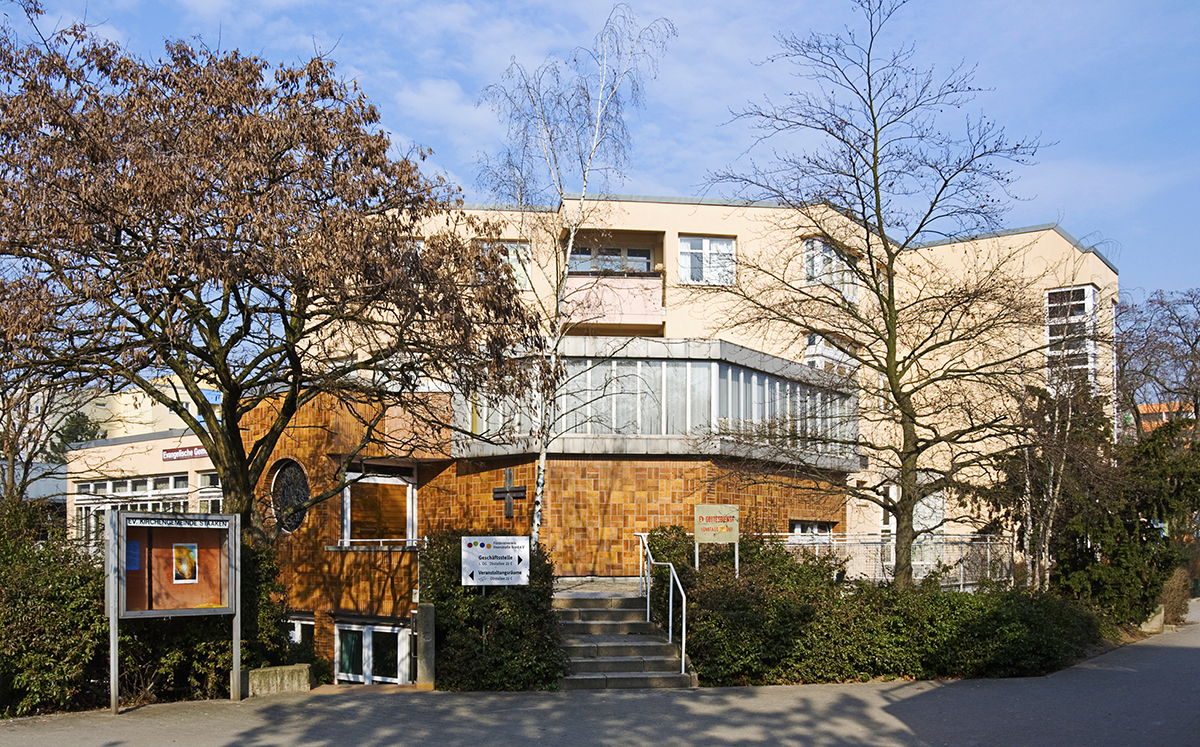 Ansicht des Gemeinwesenzentrumsan der Obstallee 22E