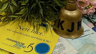 KJK-Glocke, Flyer "Nett hier. Aber waren Sie schon mal beim KJK?"