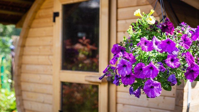 Sauna im Garten der Kita Melanchthon