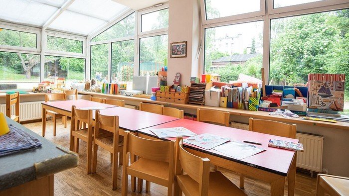 Atelier und Bastelraum der Kita Petrus