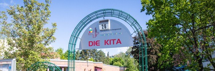 Eingang der Kita in Paul Gerhardt