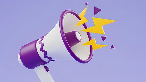 Illustration eines Megaphones