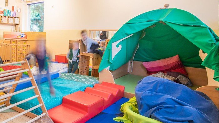 Bewegungsraum der Kita Weltentdecker